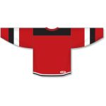 Athletic Knit H7400-414 Select Hockey Jersey - Red/Black/White - Rear