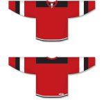 Athletic Knit H7400-414 Select Hockey Jersey - Red/Black/White - Full