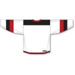 Athletic Knit H7400-415 Select Hockey Jersey - White/Black/Red - Rear