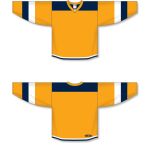 Athletic Knit H7400-431 Select Hockey Jersey - Gold/Navy/White - Full
