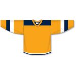 Athletic Knit H7400-431 Select Hockey Jersey - Gold/Navy/White - Front