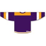 Athletic Knit H7400-441 Select Hockey Jersey - Purple/Gold/White - Rear
