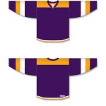 Athletic Knit H7400-441 Select Hockey Jersey - Purple/Gold/White - Full