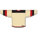 Athletic Knit H7400-546 Select Hockey Jersey - Sand/Black/Red - Rear