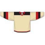 Athletic Knit H7400-546 Select Hockey Jersey - Sand/Black/Red - Front