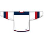 Athletic Knit H7400-765 Select Hockey Jersey - White/Navy/Red - Rear