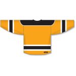 Athletic Knit H7500-329 Select Hockey Jersey - Gold/Black/White - Rear