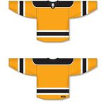 Athletic Knit H7500-329 Select Hockey Jersey - Gold/Black/White - Full