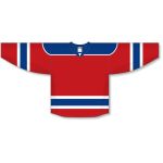 Athletic Knit H7500-344 Select Hockey Jersey - Red/Royal/White - Front