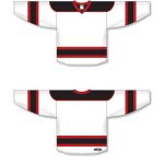 Athletic Knit H7500-415 Select Hockey Jersey - White/Black/Red - Full
