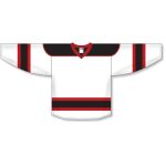 Athletic Knit H7500-415 Select Hockey Jersey - White/Black/Red - Front