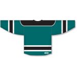 Athletic Knit H7500-457 Select Hockey Jersey - Pacific Teal/Black/White - Rear
