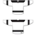 Athletic Knit H7500-627 Select Hockey Jersey - White/Black/Grey - Full
