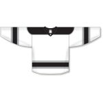 Athletic Knit H7500-627 Select Hockey Jersey - White/Black/Grey - Front