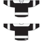 Athletic Knit H7500-918 Select Hockey Jersey - Black/White/Grey - Full
