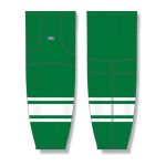 Athletic Knit HS2100-210 Lightweight Pro Hockey Socks - Kelly/White - Front