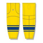 Athletic Knit HS2100-257 Lightweight Pro Hockey Socks - Maize/Royal - Front