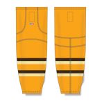 Athletic Knit HS2100-291 Lightweight Pro Hockey Socks - Boston Winter Classic Gold - Front