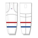 Athletic Knit HS2100-309 Lightweight Pro Hockey Socks - Montreal White - Front