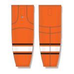 Athletic Knit HS2100-324 Lightweight Pro Hockey Socks - Philadelphia Orange - Front