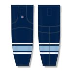 Athletic Knit HS2100-340 Lightweight Pro Hockey Socks - Maine Navy - Front