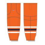 Athletic Knit HS2100-369 Lightweight Pro Hockey Socks - 2017 Edmonton Orange - Front