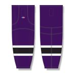 Athletic Knit HS2100-438 Lightweight Pro Hockey Socks - Purple/White/Black - Front