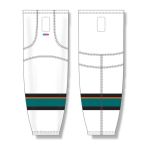 Athletic Knit HS2100-467 Lightweight Pro Hockey Socks - 2013 San Jose White - Front