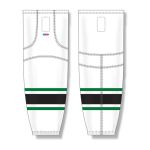 Athletic Knit HS2100-507 Lightweight Pro Hockey Socks - Dallas White - Front