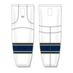 Athletic Knit HS2100-521 Lightweight Pro Hockey Socks - Notre Dame White - Front