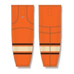 Athletic Knit HS2100-526 Lightweight Pro Hockey Socks - 2012 Philadelphia Winter Classic Orange - Front