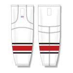 Athletic Knit HS2100-528 Lightweight Pro Hockey Socks - 2013 Carolina White - Front