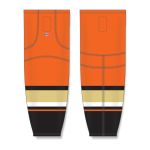Athletic Knit HS2100-538 Lightweight Pro Hockey Socks - 2014 Anaheim Black - Front