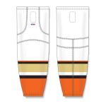 Athletic Knit HS2100-539 Lightweight Pro Hockey Socks - 2014 Anaheim White - Front