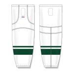 Athletic Knit HS2100-565 Lightweight Pro Hockey Socks - 2013 Minnesota White - Front