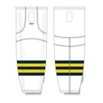 Athletic Knit HS2100-591 Lightweight Pro Hockey Socks - 2011 Michigan White - Front