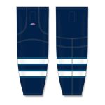 Athletic Knit HS2100-595 Lightweight Pro Hockey Socks - 2011 Winnipeg Navy - Front