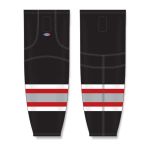Athletic Knit HS2100-610 Lightweight Pro Hockey Socks - Buffalo Black - Front
