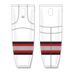 Athletic Knit HS2100-611 Lightweight Pro Hockey Socks - Buffalo White - Front