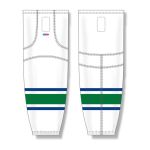 Athletic Knit HS2100-623 Lightweight Pro Hockey Socks - 2004 Vancouver White - Front