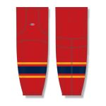 Athletic Knit HS2100-662 Lightweight Pro Hockey Socks - 2013 Florida Red - Front