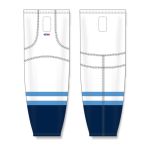 Athletic Knit HS2100-667 Lightweight Pro Hockey Socks - 2010 Florida 3rd White - Front