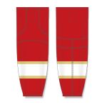 Athletic Knit HS2100-668 Lightweight Pro Hockey Socks - 2016 Florida Red - Front