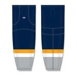 Athletic Knit HS2100-671 Lightweight Pro Hockey Socks - Nashville Navy - Front
