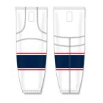Athletic Knit HS2100-689 Lightweight Pro Hockey Socks - 2017 Columbus White - Front