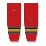 Athletic Knit HS2100-763 Lightweight Pro Hockey Socks - 2021 Vegas Reverse Retro Red - Front