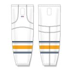 Athletic Knit HS2100-811 Lightweight Pro Hockey Socks - 2009 Buffalo 3rd White - Front