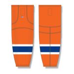 Athletic Knit HS2100-819 Lightweight Pro Hockey Socks - 2015 Edmonton 3rd Orange - Front