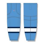 Athletic Knit HS2100-828 Lightweight Pro Hockey Socks - 2008 Pittsburgh 3rd Sky Blue - Front