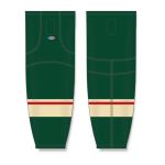 Athletic Knit HS2100-860 Lightweight Pro Hockey Socks - 2017 Minnesota Dark Green - Front